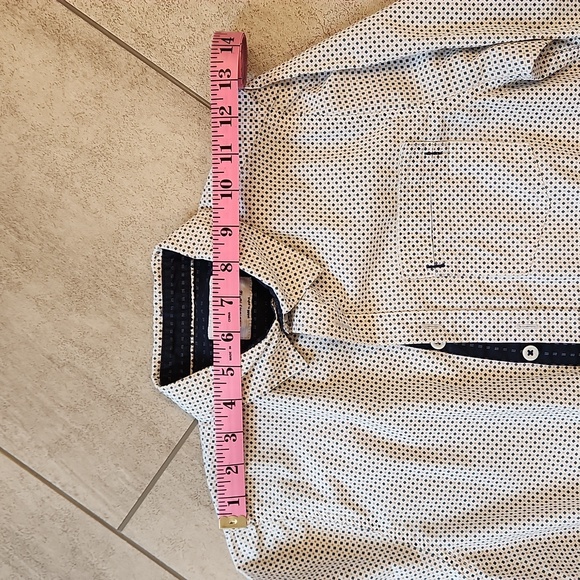 Diamond Circle Pattern Boys Long Sleeved Dress Shirt Size Medium 10/12 - Picture 5 of 7